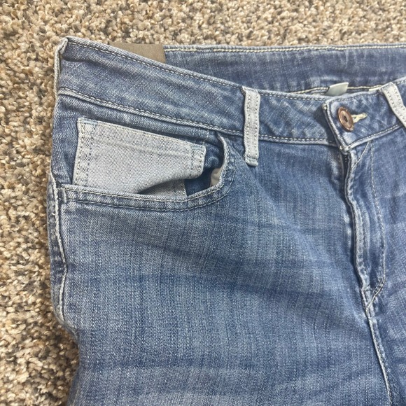 Ariat Trouser Wide Leg Jeans Women's 31XL Medium Wash Stretch Denim Frayed Hem - Picture 8 of 16